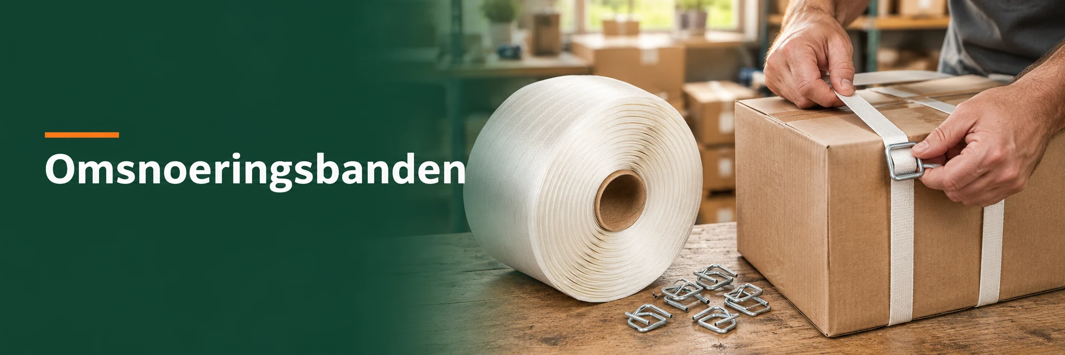 Omsnoeringsbanden in een geïllustreerde gebruikssituatie